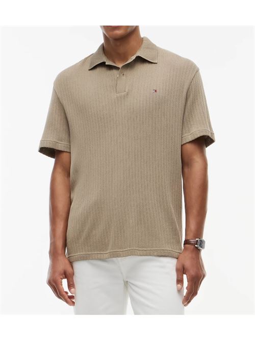 Polo relaxed fit in maglia traforata Tommy Hilfiger | MW0MW42770M03.M03